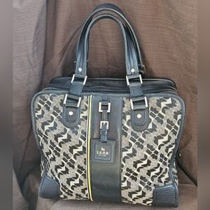 L.A.M.B. Signature Logo 3 Compartment Zip Satchel By Gwen Stefani